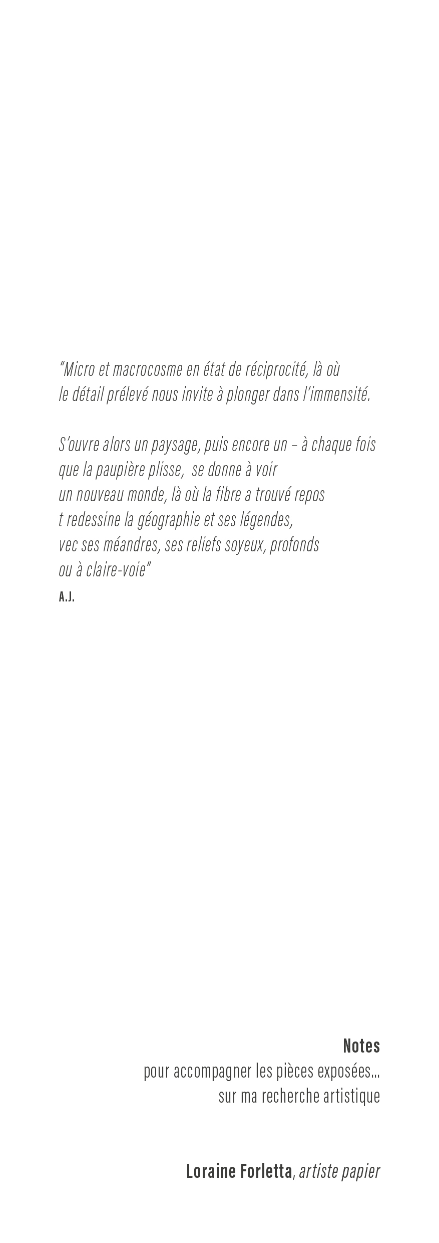Loraine Forletta - L'Art XXS